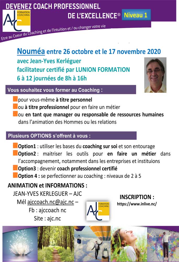 DEVENEZ COACH PROFESSIONNEL DE L'EXCELLENCE