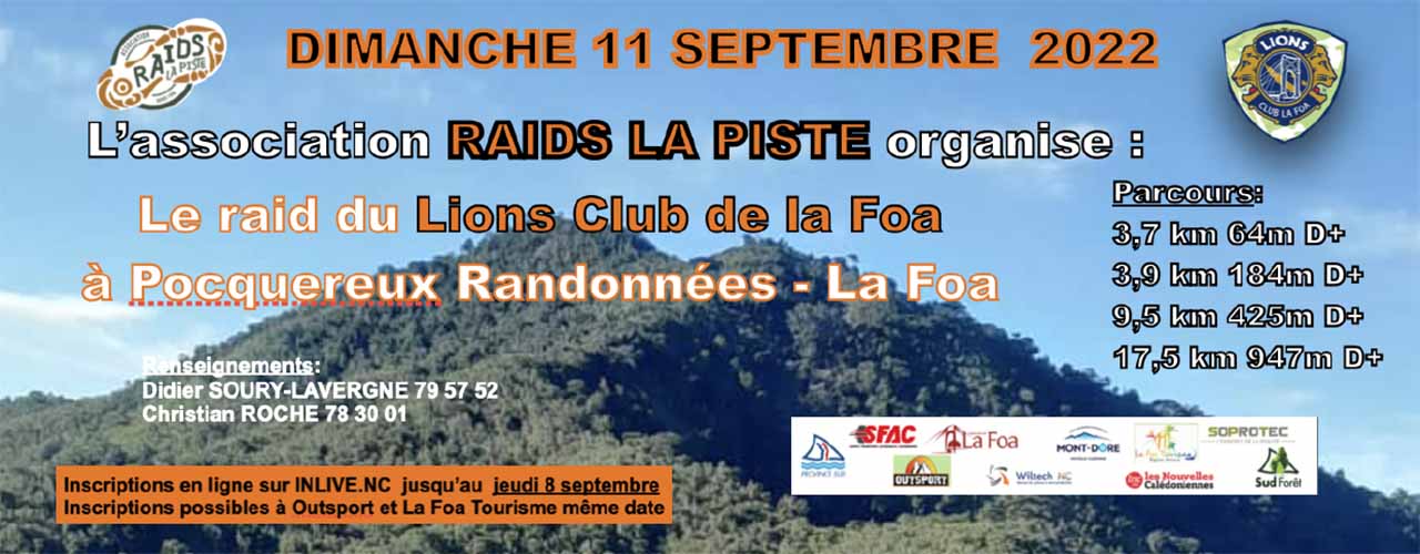 RAID DU LIONS CLUB DE LA FOA